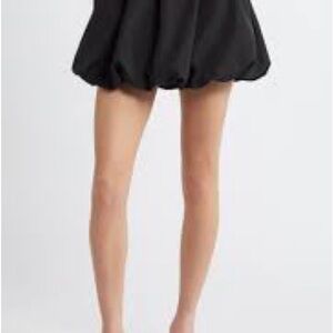 Zara Black Mini Puff Skirt
